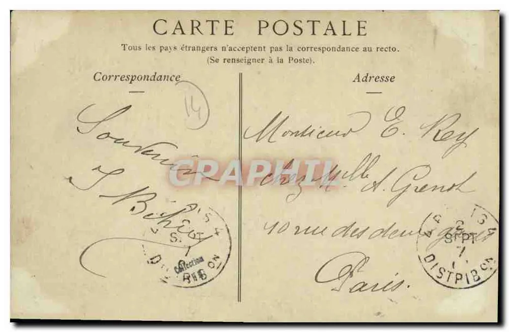 Bayeux — Die Aure, Straße de Nesmond — ND. Phot. - Rückseite