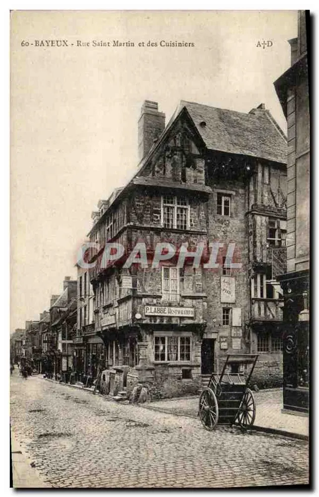 Bayeux - Straße Saint Martin und der Cuisiniers — A. Dubosq, Verlag (Calvados) — Nr. 60 - Vorderseite