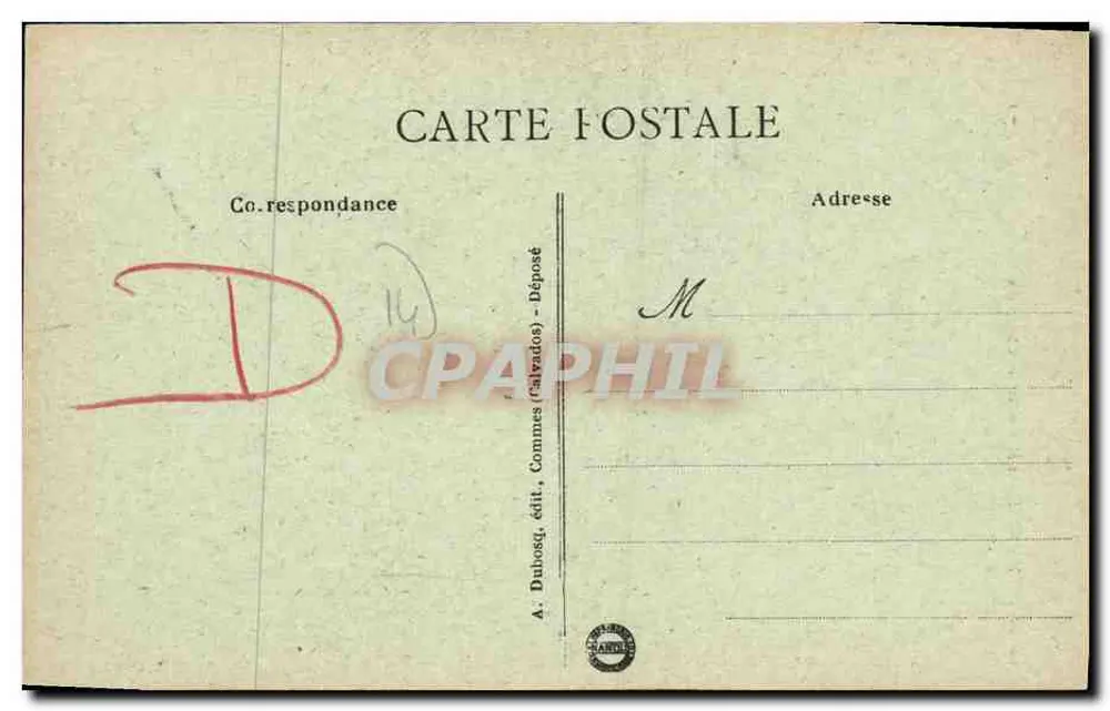 Bayeux - Straße Saint Martin und der Cuisiniers — A. Dubosq, Verlag (Calvados) — Nr. 60 - Rückseite