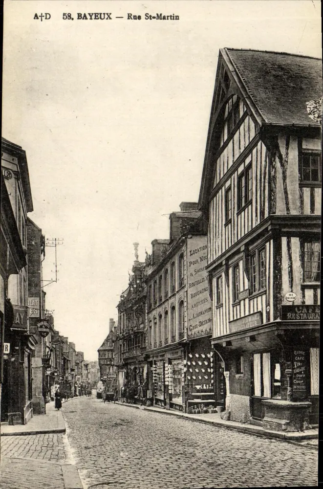 Bayeux — Rue St-Martin — A+D, n°58 - Frente