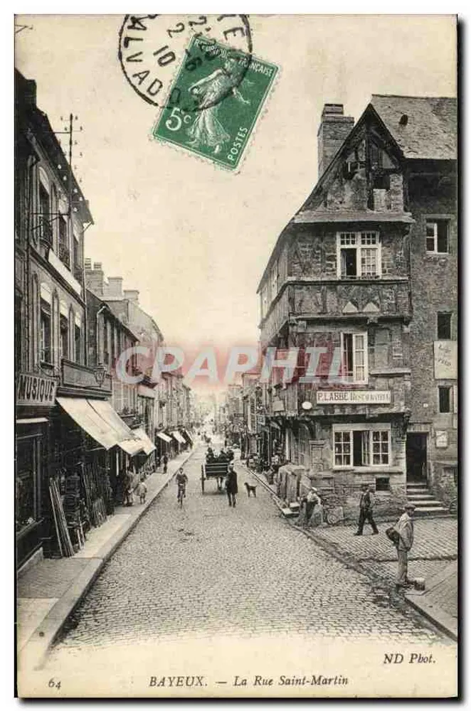 Bayeux — A Rue Saint-Martin — ND Phot. - Frente
