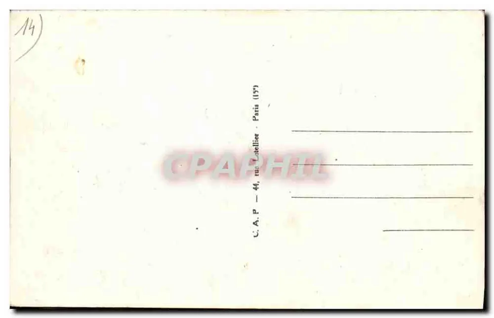 Bayeux — A Praça do Castelo — C.A.P. Paris (197) - Verso
