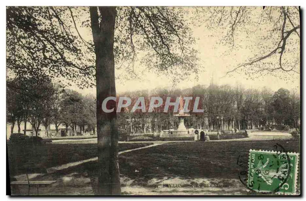 Bayeux — Praça do Castelo — editor J. P. J. (nº 94) - Frente