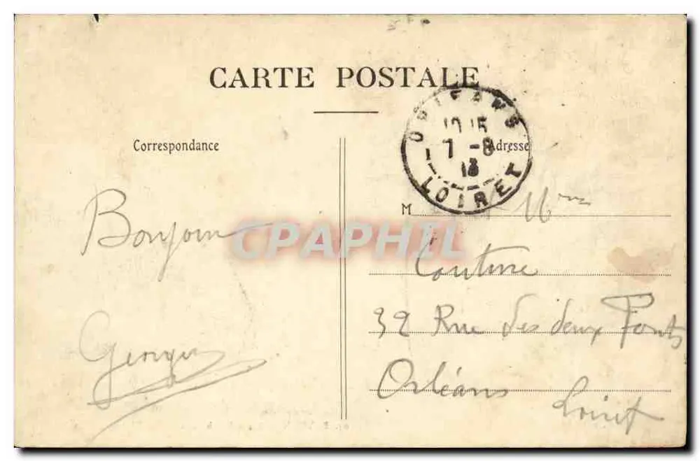 Bayeux — Praça do Castelo — editor J. P. J. (nº 94) - Verso