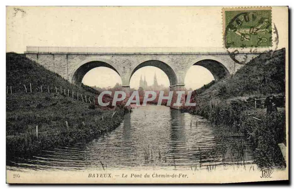 Bayeux — O Ponte do Caminho de Ferro — JND Fot. - Frente