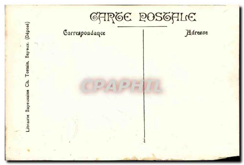 Ambassade à Edward — scène d'embuscade — Librairie Bayeuseaine Ch. Tostain (éditeur imprimé) - Rückseite