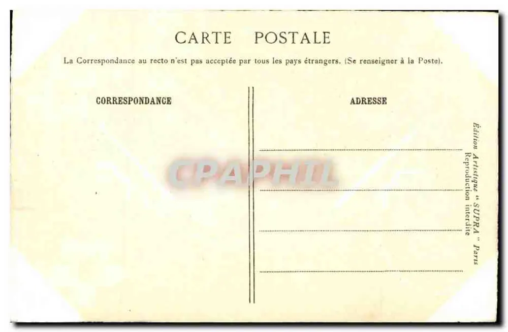 Bayeux — Casas da rua St-Martin — Édition Artistique SUPRA Paris - Verso