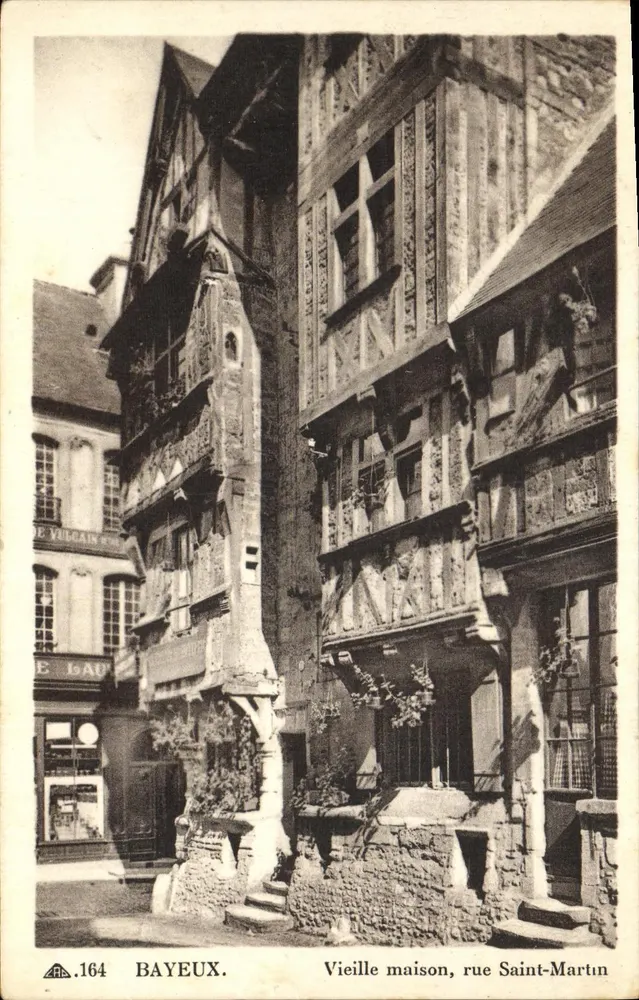 Bayeux — Altes Haus, Rue Saint-Martin — Verleger VILGAIN n°164 - Vorderseite