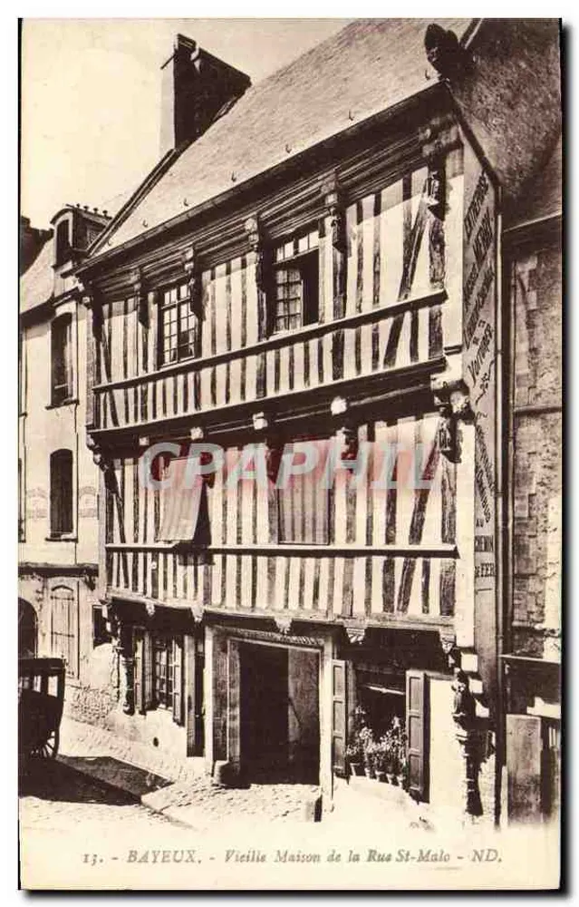 Bayeux — Altes Haus in der St-Malo-Straße — ND. - Vorderseite
