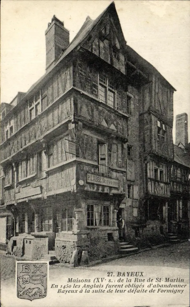 Haus (15. Jahrhundert) der Rue de St-Martin — Bayeux — G. Artaud, Verleger - Vorderseite