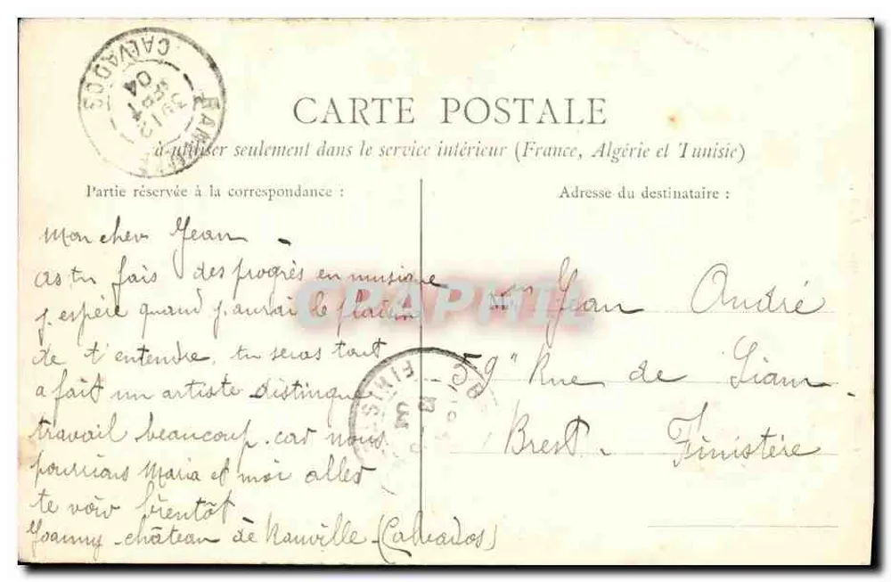 Bayeux — Maison Ancienne — L. D. - Verso