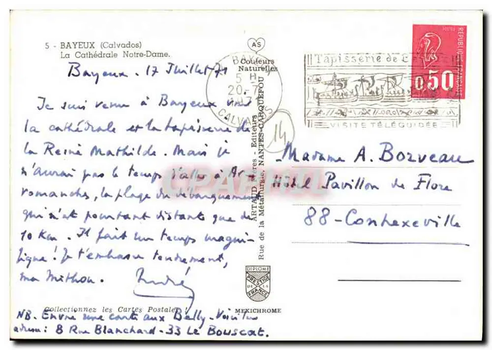 Bayeux — Catedral Nossa Senhora — Editor AS - Verso