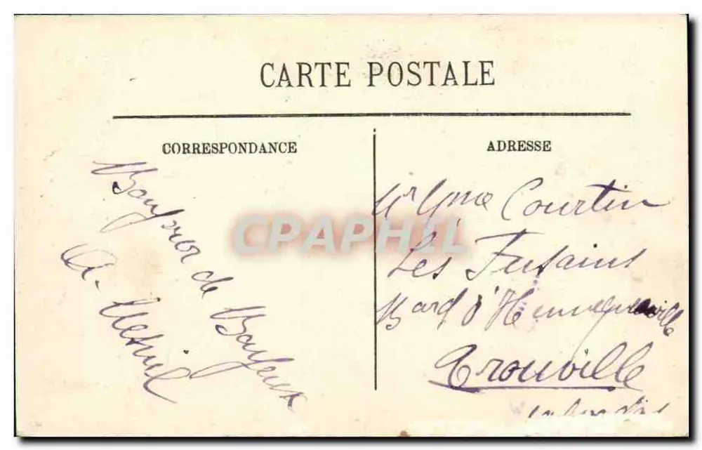 Bayeux — Blick vom Alten Seminar aus — LL. - Rückseite