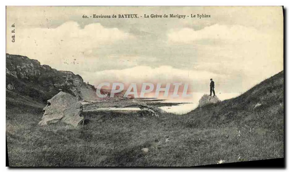 Arredores de BAYEUX - A Praia de Marigny - O Esfinge - Coll. R. D. - Frente