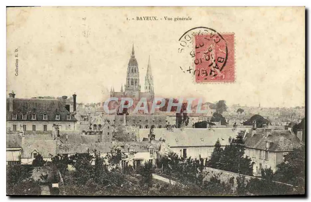 Bayeux — Vista geral — Editor desconhecido, n° 1 - Frente