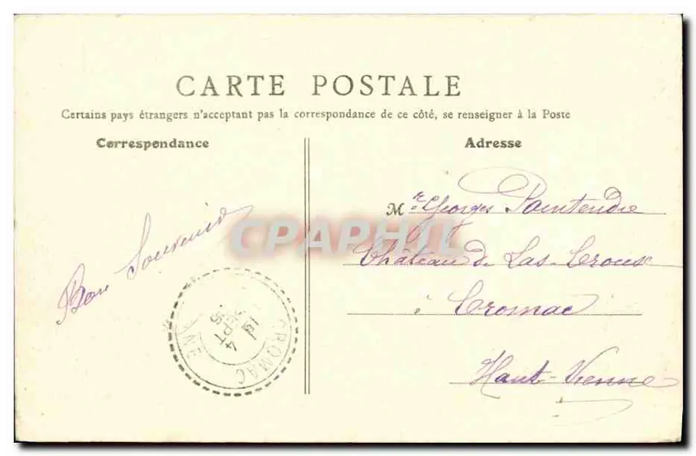 Bayeux (Calvados) — L'Aure, vue prise du Boulevard — B.F., Paris - Verso