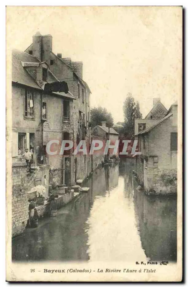 Bayeux (Calvados) - Der Fluss Aure am Inselchen — B. K., Paris - Vorderseite