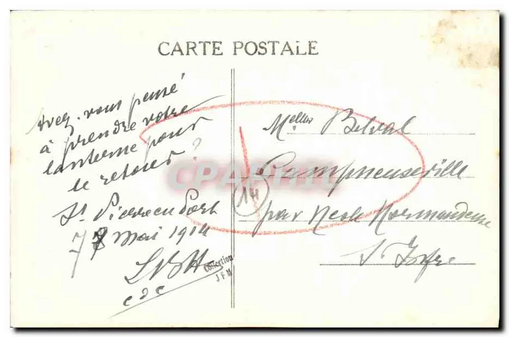 Die Cars von Falaise und ihre Laternen — II. — Sammlung P. Bunel, fot.-edit., Vimoutiers (Orne) — Rep. int. - Rückseite