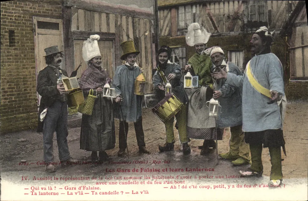 Die Gars von Falaise und ihre Laternen — Sammlung F. Bousel, fot. Vilmourier (Orne) — n° 434 - Vorderseite