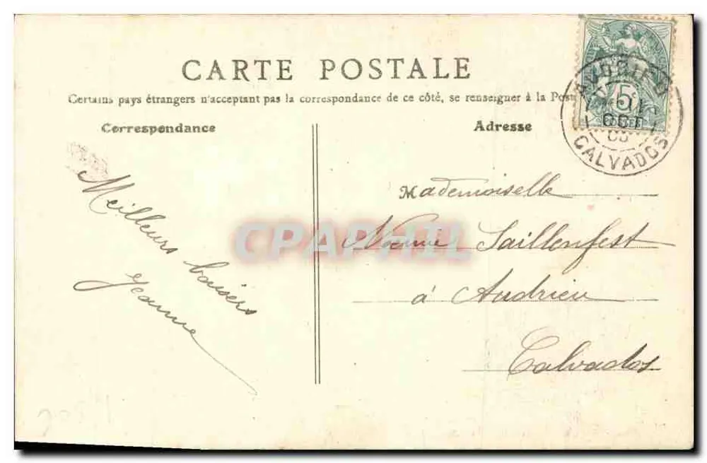 Le Gars de Falaise — Légende de la lanterne — C. Jeanne, edit.-foto., Falaise - Reverso