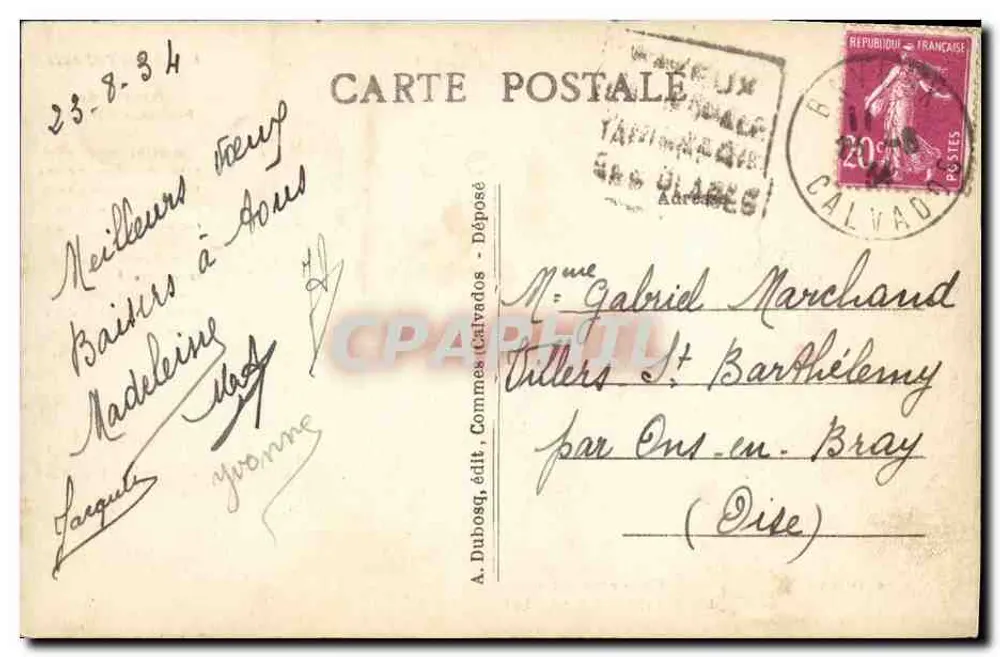 Der Mann aus Falaise — In der Normandie — A+D 450 - Rückseite