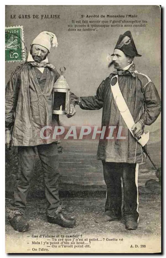 Le Gars de Falaise — Arrestação de um guarda florestal sem lanterna — A.D. 299 - Frente