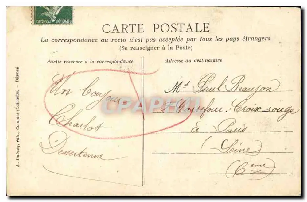 Le Gars de Falaise — Arrestação de um guarda florestal sem lanterna — A.D. 299 - Verso