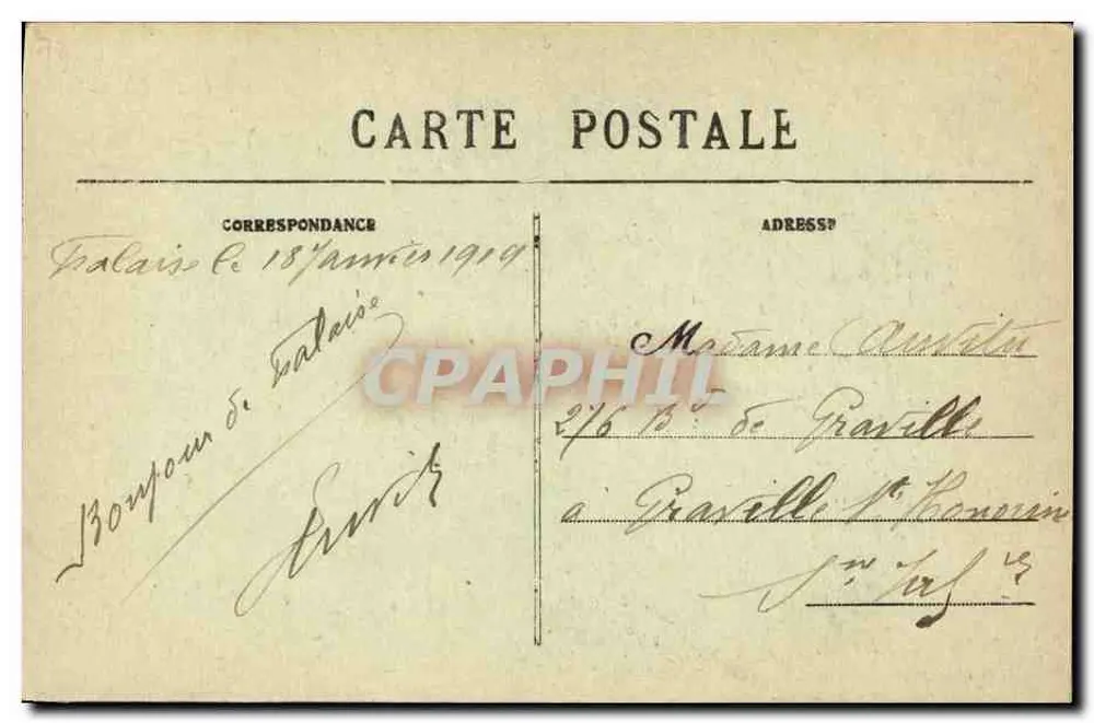 La Falaisienne — Legende van de Lanterne (Vervolg) — C. Jeanne, uitgever-fotograaf Falaise, n° 97 - Achterkant