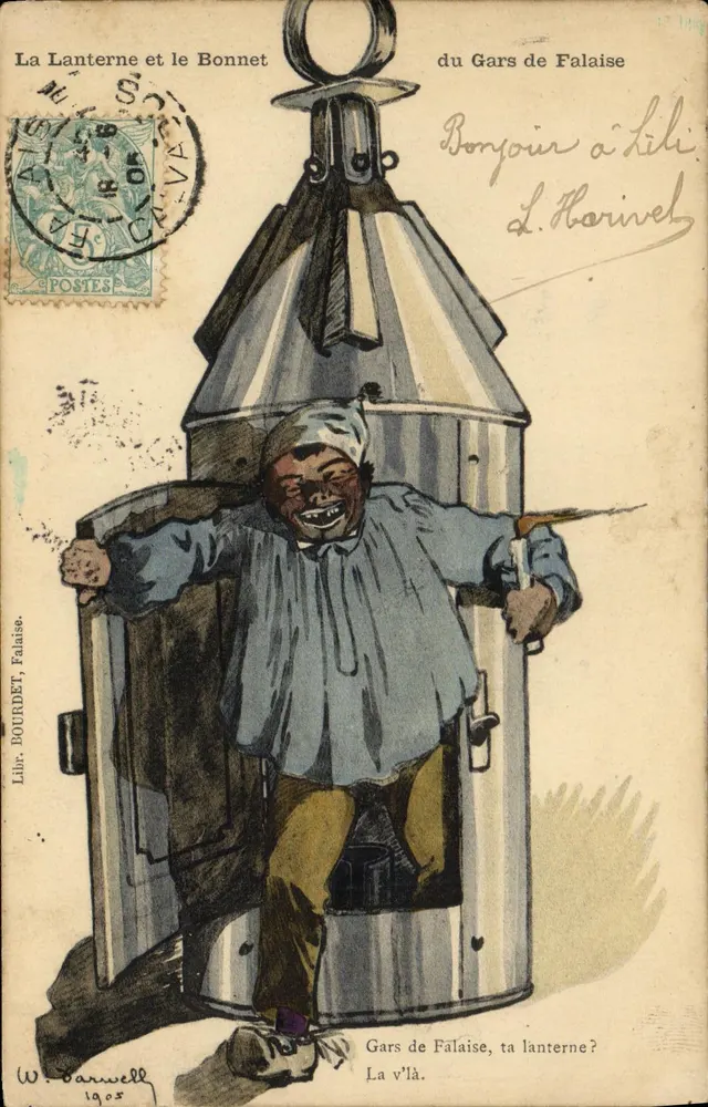 Die Laterne und der Hut — Mann aus Falaise — Librairie BOURDET, Falaise - Vorderseite