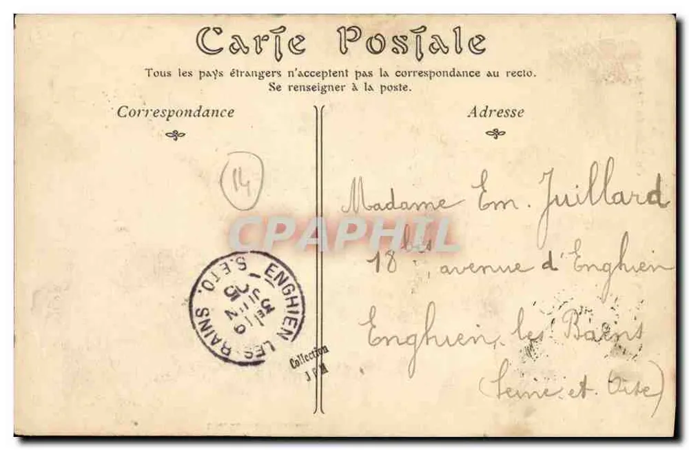 Die Laterne und der Hut — Mann aus Falaise — Librairie BOURDET, Falaise - Rückseite