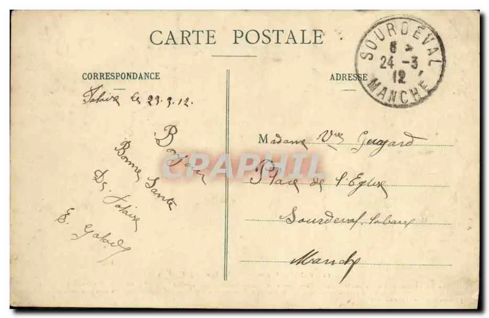 Die Fontaine d'Arlette — Arlette, das Mädchen, das dort Ruhm und Unsterblichkeit fand — Verlag: J. B. Lévy, Nr. 103 - Rückseite
