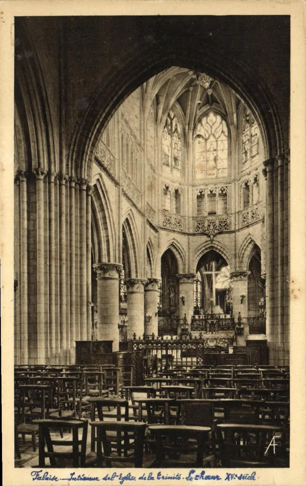 Falaise — Innenraum der Kirche der Dreifaltigkeit — Der Chor (15. Jahrhundert) - Vorderseite