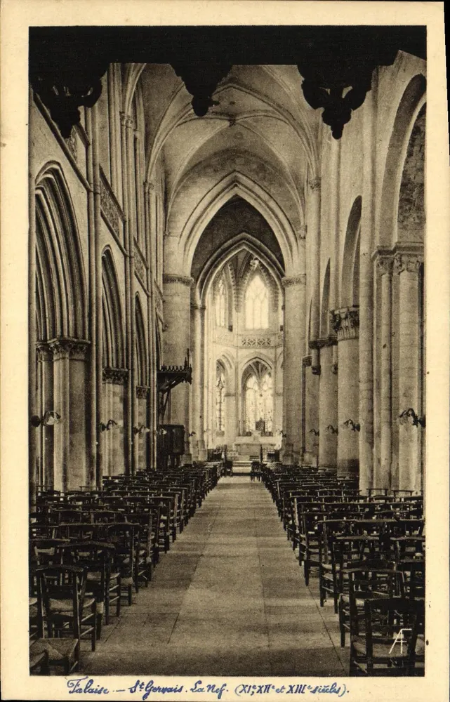 Falaise — Saint-Gervais. La Nave. (Siglos XI, XII y XIII) - Anverso