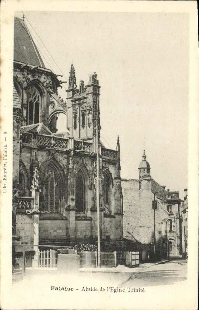 Falaise - Abside da Igreja Trinité — Libr. Boudet, Falaise — n°8 - Frente