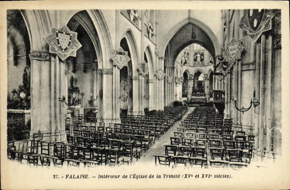 Falaise — Innenansicht der Kirche der Dreifaltigkeit (15. und 16. Jahrhundert) — G. Arnaud, Verlag - Vorderseite
