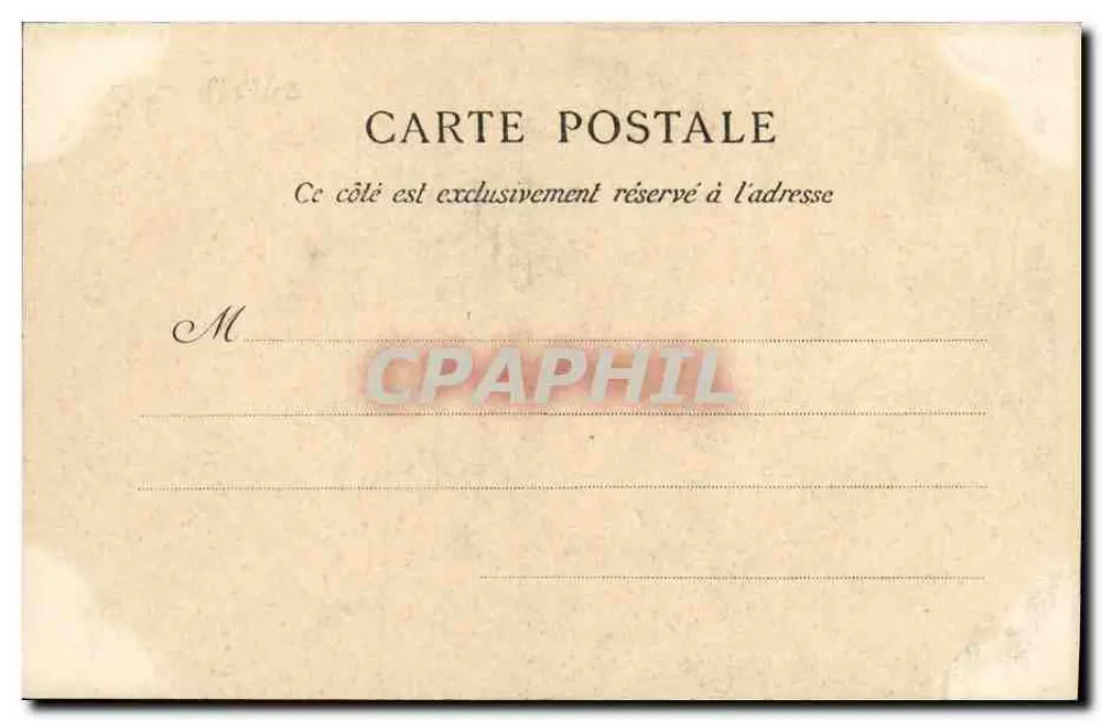 Falaise — Portal der Kirche Saint-Gervais — C.P.A. Paris, Nr. 32 - Rückseite