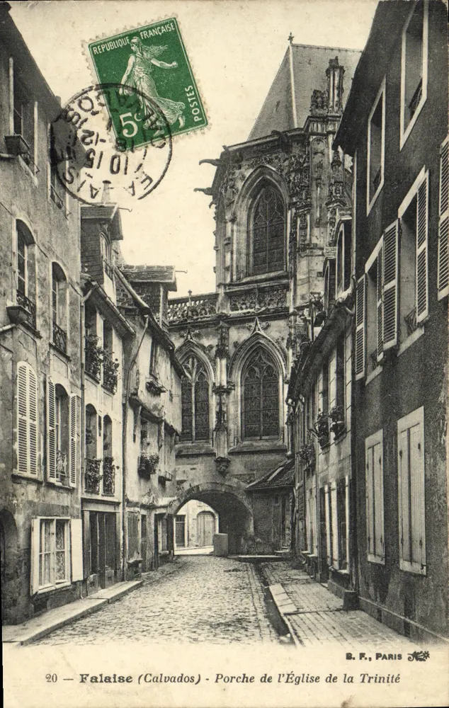 Falaise (Calvados) - Gotischer Portal der Kirche der Dreifaltigkeit — B. F., PARIS, n°20 - Vorderseite