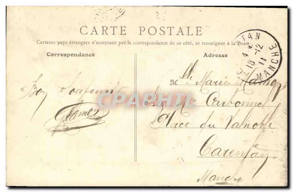 Falaise (Calvados) - Gotischer Portal der Kirche der Dreifaltigkeit — B. F., PARIS, n°20 - Rückseite