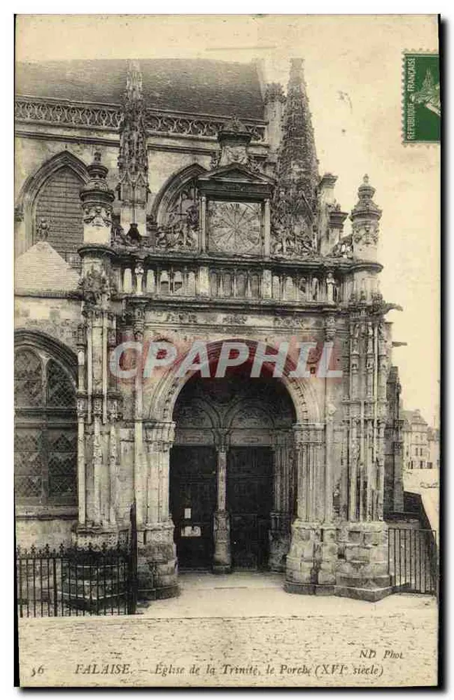 FALaise — Kirche der Dreifaltigkeit, der Portalbereich (16. Jahrhundert) — ND Phot - Vorderseite