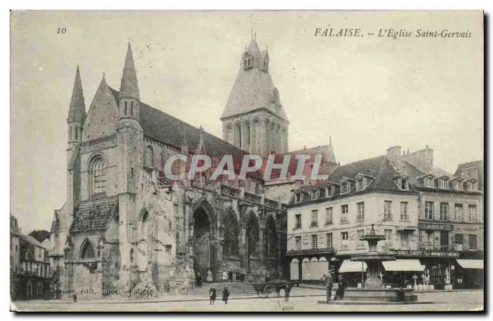 Falaise — Kirche Saint-Gervais — Miot, Nr. 10 - Vorderseite