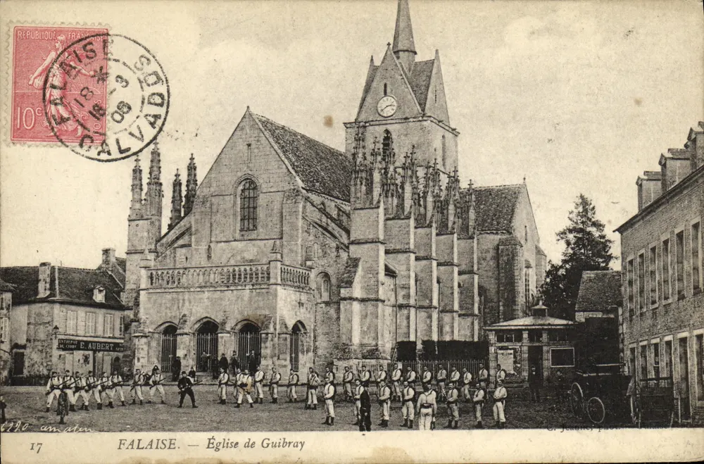 Falaise — Kirche von Guibray — Verleger E. Aubert, Nr. 17 - Vorderseite