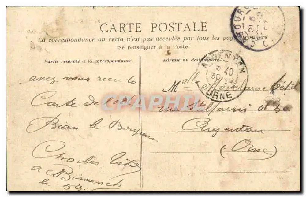 Falaise — Igreja — C. Jeanne, editora-fotógrafa, Falaise - Verso