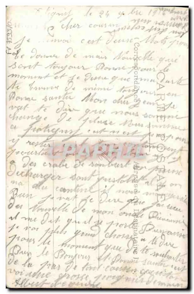 Falaise — O Castelo — Bilhete postal moderno n°12 - Verso