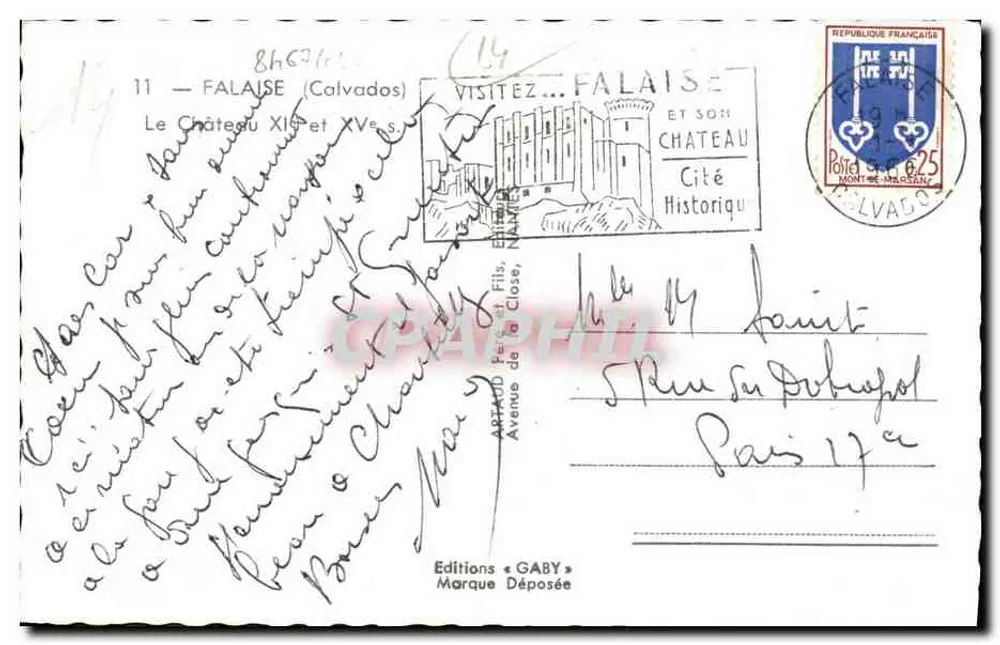 Castelo de Falaise — Editora Gaby — N°11 - Verso