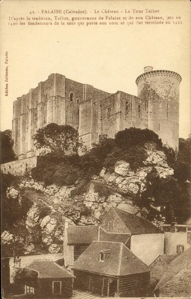 Falaise (Calvados) — Schloss und Talbot-Turm — Edition Julienne, n°43 - Vorderseite
