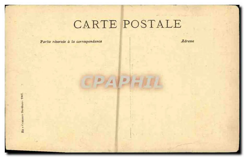 Schloss Falaise — Auszug aus der historischen Sammlung der französischen Schlösser, Verleger Cartellier, L. M. Paris, n° 61 - Rückseite