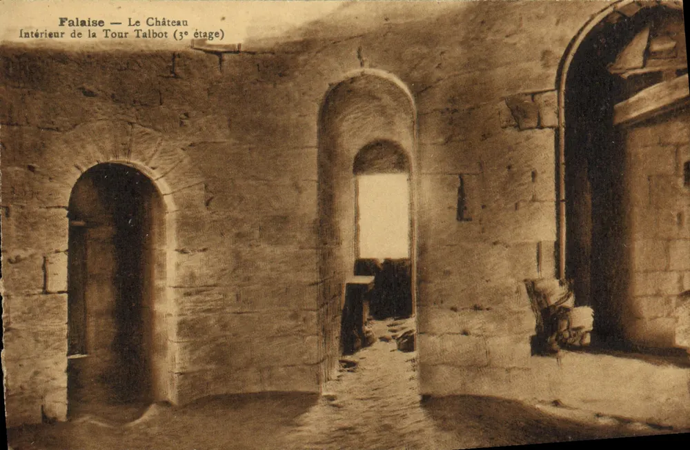 Falaise — Das Schloss — Innenansicht der Talbot-Turm (3. Stock) - Vorderseite