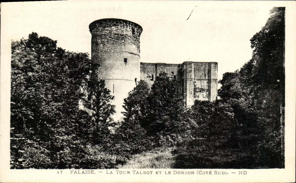 Falaise — La Tour Talbot und der Donjon (Südseite) — ND - Vorderseite