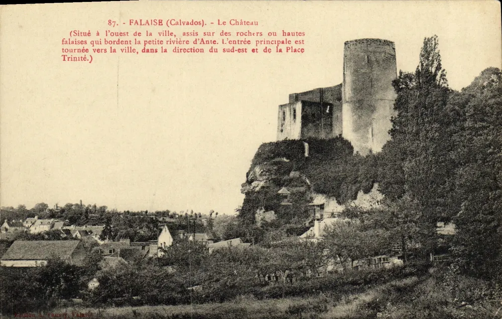 Falaise (Calvados) — O Castelo — Édition A. Phane, Falaise - Frente