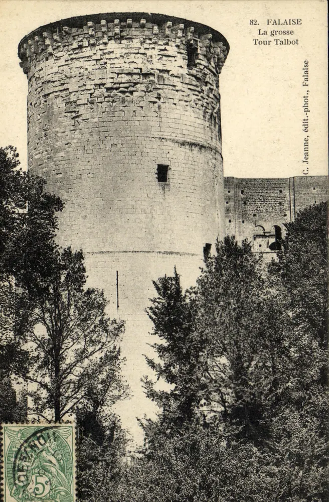 Falaise — A Grande Torre Talbot — G. Jeanne, editor-fotógrafo, Falaise - Frente